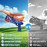Fuwidvia 3 Pack Airplane Launcher Toys, 13.2'' LED Foam Glider Catapult Plane Toy for Boys, 2 Flight Modes Outdoor Flying Toys Birthday Gifts for Boys Girls 4 5 6 7 8 9 10 11 12 Year Old