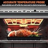 Hipicute 30 inch Electric Single Wall Oven with Convection Fan Touch Control, Large Oven Capacity, 360° Rotisserie, Fingerprint Resistant Stainless Steel