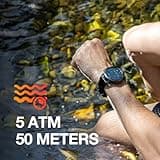 AGM Rugged Smart Watch for Men and Women, AMOLED Gorilla Glass, Bluetooth Calling, Precise Health & Fitness Tracking, GPS/Gyroscope, Compatible with Android & iOS, 5 ATM & IP69 Tactical Watch, 2 Bands