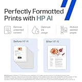 HP OfficeJet Pro 8125e Wireless All-in-One Color Inkjet Printer, Print, scan, Copy, ADF, Duplex Printing Best-for-Home Office, 3 Month Instant Ink Trial Included, AI-Enabled (405T6A)
