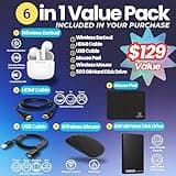 HP 14 Laptop Student Business 2025 Flagship Computer, AI Copilot, 4-Core 13th Gen Intel CPU, 16GB RAM 628GB Storage (128GB UFS+500GB Ext) 1-Yr Office 365 Long Battery HubxcelAccessory Win 11S Lavender