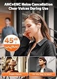 Szwdo Wireless Earbuds, Bluetooth 5.4 Ear Buds with Multifunctional Touch Screen, ANC/ENC Noise Cancelling Headphones with 48H Playtime, Bass Stereo Sound, for Laptop, Android/iOS, Pad
