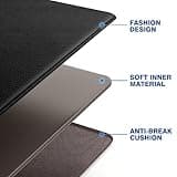 StepRite Kitchen Mats, 2PCS Kitchen Rugs, Cushioned Anti Fatigue Kitchen Mats for Floor, Non-Slip Standing Desk Mat, Waterproof Kitchen Rug Set for Kitchen, Floor, Office, 17.3"x30"+17.3"x47", Black