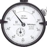 Mitutoyo 2046S, 0.01mm X 10mm Dial Indicator, 0-100, Lug Back, Series 2, 8mm Stem