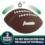 Franklin Sports Kids Football Target Toss Game with 3 Target Holes - 2 7.25" Footballs Included with Pump - 45" Tall