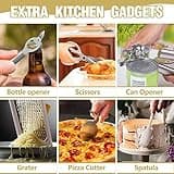Umite Chef Silicone Kitchen Utensil Set, 34PCS Heat Resistant Kitchen Gadgets and Tools With Grater, Wood Handles for Nonstick Cookware