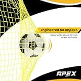 Apex Sports 12x6 FT Soccer Goal with Precision Target – Portable Soccer Net with Removable 10-Hole Target, Portable Design, Quick Setup, Ground Stakes & Collapsible Frame for Indoor/Outdoor Training
