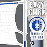 Franklin Sports Volleyball + Badminton Sets - Beach + Backyard Combo Complete Outdoor Lawn Game Set - Volleyball, Pump, Badminton Rackets, Birdies, Net + Poles Included