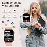 STECEi Smart Watch for Men Women Bluetooth Call, 1.85" HD Screen Smartwatch with Heart Rate/Sleep Monitor, 110+ Sport Modes Activity Trackers IP68 Waterproof, Fitness Watch for Android iOS, Rose Gold