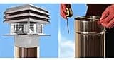 Gemi Elettronica Chimney Fan Fireplace For Round Flue 20 cm 200 mm Steel model Exhaust Fan Flue Fan Chimney Draft Inducer Chimney Exhaust Fan Chimney Fan For Fireplace