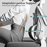 TRALT Office Chair Ergonomic Desk Chair, 330 LBS Home Mesh Office Desk Chairs with Wheels, Comfortable Gaming Chair, High Back Office Chair for Long Hours (White)