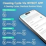 (2025 Upgrade) WYBOT C1 Robotic Pool Vacuum for Inground Pools, 150min Runtime Cordless Pool Cleaner, 4-in-1 Wall & Waterline Cleaning Up to 1,614Sq.ft, Smart Navigation, App Support