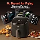 COSORI Air Fryer 9-in-1, Compact & Large 6-Qt, Fast Turbo Modes, 90–450°F Precise Heat for Even Results, Up to 95% Less Oil*, Roast, Bake, Dry, Reheat, Frozen, Broil, Proof, 120V, TurboBlaze, Grey