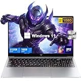 KAIGERR 2025 Laptop, Laptop Computer with Intel Twin Lake N150 Processor(Up to 3.6GHz), 16GB DDR4 512GB SSD Windows 11 Laptop, 15.6" IPS 1080P, USB3.2, Long Battery Life