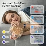 Fitpolo Smart Watch for Men Women, 1.85" Touchscreen Fitness Tracker, Make/Answer Calls, Heart Rate SpO2 Monitor, IP68 Waterproof, Sleep & Activity Tracking Smartwatch for Android Phones iPhone
