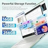 HP Student Business Laptop Computer - Intel N150 Processor, 16GB RAM, 384GB Storage (128GB UFS+256GB MSD), Microsoft Office Lifetime, w/DVD Drive, Copilot AI, 1TB Cloud Storage, AI Powered, Green