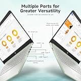 HP Student Business Laptop Computer - Intel N150 Processor, 16GB RAM, 384GB Storage (128GB UFS+256GB MSD), Microsoft Office Lifetime, w/DVD Drive, Copilot AI, 1TB Cloud Storage, AI Powered, Green