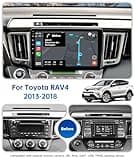ViaBecs Android 13 Car Stereo Built-in Wireless Apple CarPlay and Android Auto, 10.2 Inch QLED Car Radio Touchscreen for 2013-2018 Toyota RAV4, SWC, 6G+128G
