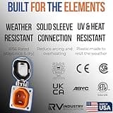 SmartPlug BM30NT 30 Amp Shore Power Inlet – 125V Stainless Steel, Weatherproof No-Twist Marine & RV Connector with Secure Multi-Point Locking System