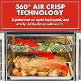 Emeril Lagasse Extra Large French Door Air Fryer Toaster Oven Combo, 24 Cooking Functions and Digital Controls, 7 Accessories Included, Stainless Steel Finish, 26QT Capacity