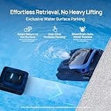 (2025 Upgrade) Beatbot AquaSense 2 Cordless Robotic Pool Vacuum Cleaner, Smart Surface Parking, Double-Pass Waterline Scrubbing, Cleans Floor, Walls and Waterline, Light Blue