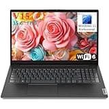 Lenovo 15.6" FHD Laptop Computer for Business and Student, Intel Dual Core Processor, 32GB DDR4 RAM, 1TB PCIe SSD, WiFi 6, Bluetooth 5.2, Type-C, HDMI, Numeric Keypad, Black, Windows 11 Pro, AZ-XUT