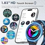 DIVOAZBVO Smart Watches for Women Men, 1.39" HD IPS Touchscreen Smartwatch with 120 Sports Modes, Heart Rate/Sleep Monitor, IP67 Waterproof, Bluetooth Call & Music Control for iPhone/Android (Black)