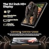 HOTWAV R7 Rugged Tablet Android 13, 15600mAh 10.1 Inch HD+ Waterproof Tablet, 12GB+256GB/(2TB TF) Outdoor Work Tablets, 16MP+16MP Camera Octa Core/Daul SIM 4G/IP68&IP69K/Face ID/GPS/OTG/Widevine L1
