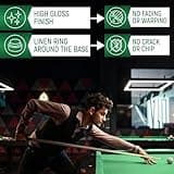 Players Set of One Piece House Pool Cue Sticks - Professional Quality for Commercial Or Residential Use (4 Cues)