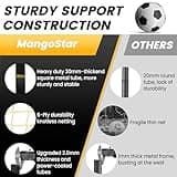 MangoStar Soccer Goal, 12X6 FT Soccer Goals for Backyard Portable Net Collapsible Metal Base, Quick Setup Soccer Net for Indoor Outdoor Practice Training with Carry Bag