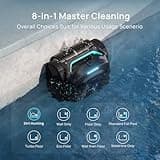(2025 New) WYBOT C2 Vision AI Camera Cordless Pool Vacuum Robot for Inground&Above Pools, 8 Mode Robotic Pool Cleaner, Utra-fine Filtration, Powerful Suction, Wall Climbing, Waterline Cleaning, Black