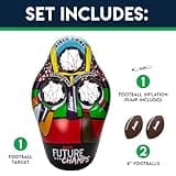 Franklin Sports Kids Football Target Toss Game with 3 Target Holes - 2 7.25" Footballs Included with Pump - 45" Tall