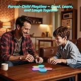 Yeaye Kids Memory and Rhythm Game Board - 3 Fun Modes with 8 Level Challenges, Hand-Eye Coordination and Focus Training, Rechargeable Portable Educational Toy, Screen for Ages 3+