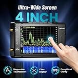 SeeSii TinySA Ultra+ ZS407 7.3GHz Spectrum Analyzer: 2025 Upgraded 4 Inch HW V0.5.4 100kHz-7.3GHz Handheld Tiny Frequency Analyzer - 2-in-1 RF Signal Generator 100kHz to 900MHz MF/HF/VHF UHF Input