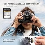 [5-Yrs Free Data Recovery] GIGASTONE 1TB SDXC Memory Card 4K Pro Series Camera Transfer Speed Up to 150MB/s Compatible with Canon Nikon Sony Camcorder, A1 V30 UHS-I Class 10 for 4K UHD Video