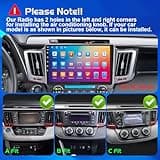Upgraded Android 14 Car Radio for Toyota RAV4 2013-2018 4+64G with Wireless Carplay&Android Auto 10.1" Ultra HD Touchscreen, AM/FM/RDS, Backup Camera, SWC