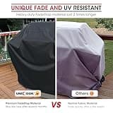 Unicook Heavy Duty Waterproof Barbecue Gas Grill Cover, 65-inch BBQ Cover, Special Fade and UV Resistant Material, Durable and Convenient, Fits Grills of Weber Char-Broil Nexgrill Brinkmann and More