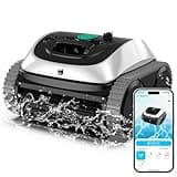 (2025 Upgrade) WYBOT C1 Robotic Pool Vacuum for Inground Pools, 150min Runtime Cordless Pool Cleaner, 4-in-1 Wall & Waterline Cleaning Up to 1,614Sq.ft, Smart Navigation, App Support