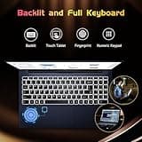 15.6-FHD-Laptop Student-Laptop, 16GB RAM 1TB SSD, Intel Pentium Quad-Core N100 Processor (Up to 3.4GHz) Backlit Keyboard Fingerprint WiFi 6 BT5.2 Business-Laptop, 2 Years Warranty Windows 11 Laptop