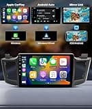 ViaBecs Android 13 Car Stereo Built-in Wireless Apple CarPlay and Android Auto, 10.2 Inch QLED Car Radio Touchscreen for 2013-2018 Toyota RAV4, SWC, 6G+128G