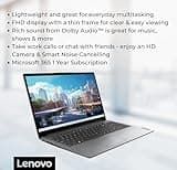 Lenovo IdeaPad 1 Student Laptop, 15.6" FHD Display, Intel Dual Core Processor, 12GB RAM, 512GB SSD + 128GB eMMC, 1 Year Office 365, Wi-Fi 6, Webcam, Bluetooth, SD Card Reader, Windows 11 Home, Grey