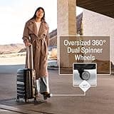 Samsonite Freeform 28-Inch Large Luggage with Dual 360° Spinner Wheels - Checked Suitcase - TSA Lock, Airline-Approved - Lightweight Durable Polypropylene Expandable Hardshell - Black