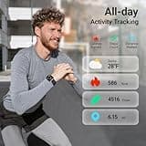 Fitpolo Smart Watch for Men Women, 1.85" Touchscreen Fitness Tracker, Make/Answer Calls, Heart Rate SpO2 Monitor, IP68 Waterproof, Sleep & Activity Tracking Smartwatch for Android Phones iPhone