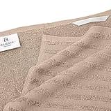 Premium Kitchen Towels (20”x 28”, 6 Pack) | Large Cotton Kitchen Hand Towels | Flat & Terry Dish Towel | Highly Absorbent Tea Towels Set with Hanging Loop | Tan