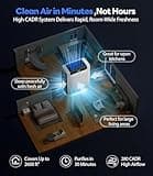 Air Purifiers for Home Large Room, Cover Up to 2600 Ft² with Washable Filters, Powerful Turbo Mode, PM2.5 Air Quality Display, 22dB Sleep Mode, Air Cleaner for Pets Hair, HAP607, White