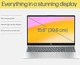HP 15.6" Laptop Computer for College Student Home Study & Business, 32GB DDR4 RAM, 1TB PCIe SSD, Intel Processor (Beat i3-1115G4), FHD, WiFi 6E, BT 5.3, Type-C, HDMI, Webcam, Silver, Windows 11 Pro