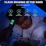 No-Touch Thermometer for Adults and Kids, Accurate Digital Baby Thermometer, Fever Alarm & Silent Mode, 2 in 1 Forehead & Object Mode