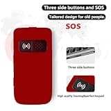 artfone G6 Pro Red - 4G LTE Flip Phone Unlcoked丨Cell Phone for Seniors丨2.4" Dual-LCD丨SOS Button丨Loud Speaker丨Camera丨Charging Dock丨Talking Clock丨Speed Dial丨 Hands-free丨Dumb Phone丨Caller-ID丨Large Fonts