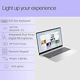 HP 15.6" Laptop Computer for College Student Home Study & Business, 32GB DDR4 RAM, 1TB PCIe SSD, Intel Processor (Beat i3-1115G4), FHD, WiFi 6E, BT 5.3, Type-C, HDMI, Webcam, Silver, Windows 11 Pro