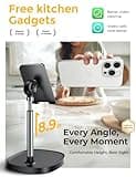 LISEN Cell Phone Stand Adjust for iPhone Phone Holder for Desk, Office Desk Accessories PC Gaming Gifts for Her Essentials Kitchen Gadgets Fit Telephone OtterBox Case Switch iPad Air Tablet 4-10 in